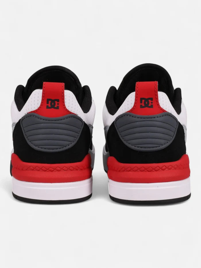 Zapatillas DC Ascend Blanco Negro Rojo