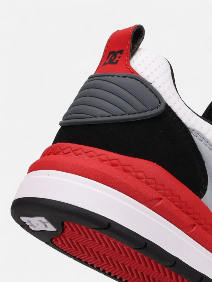 Zapatillas DC Ascend Blanco Negro Rojo