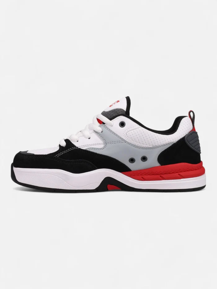 Zapatillas DC Ascend Blanco Negro Rojo