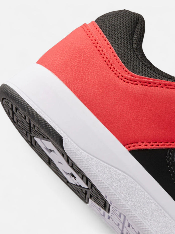 Zapatillas DC Cure Negro Rojo Blanco
