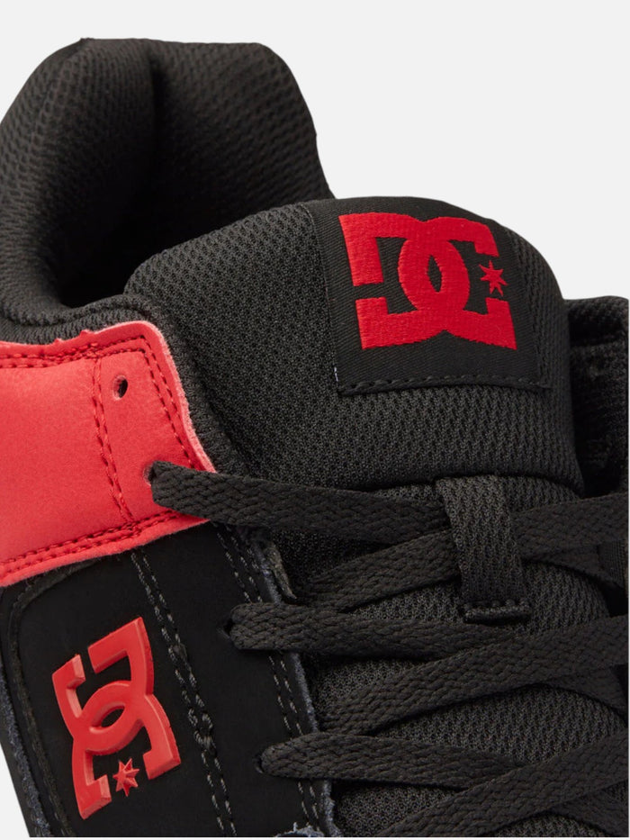 Zapatillas DC Cure Negro Rojo Blanco
