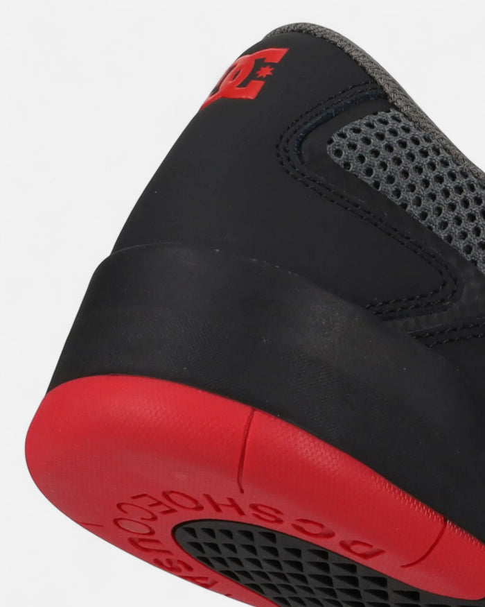 Zapatillas DC Metric Negro Gris Rojo