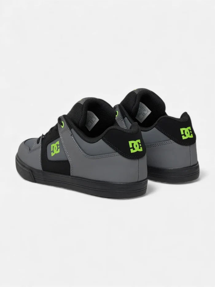 Zapatillas DC Pure Niño Negro Gris Verde