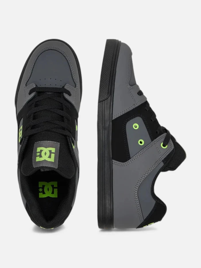 Zapatillas DC Pure Niño Negro Gris Verde