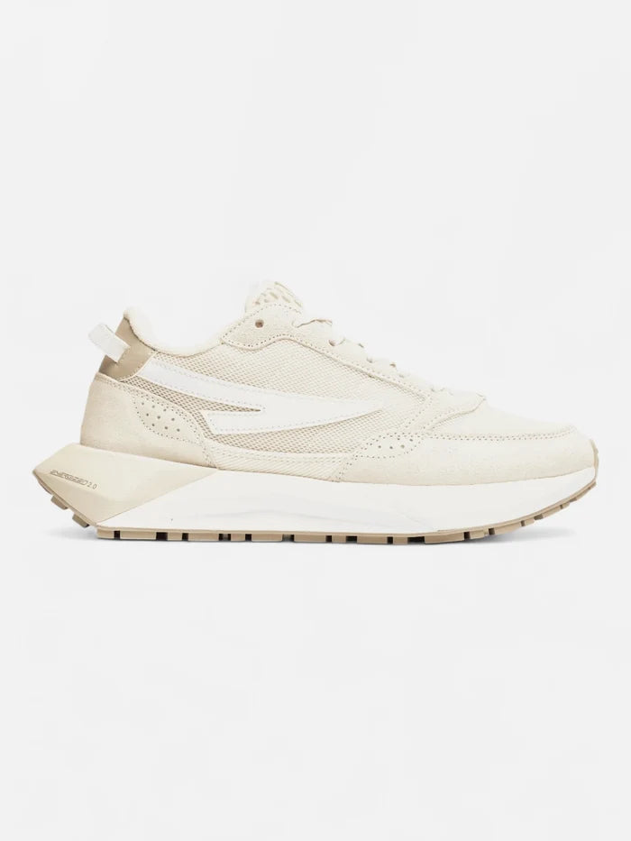 Zapatillas Fila Mujer Racer Energized Beige Blanco