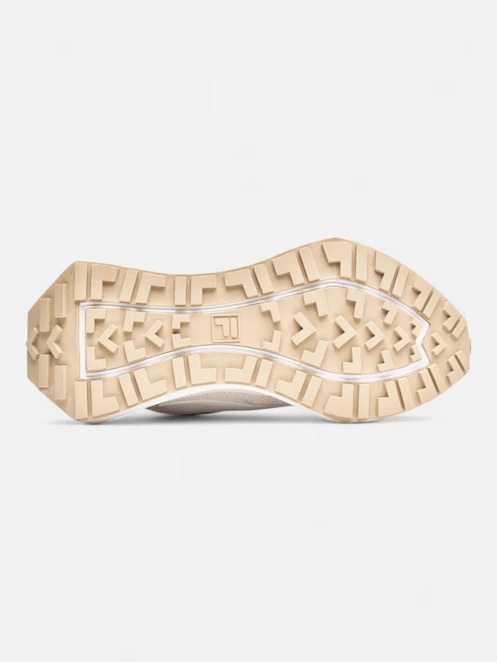 Zapatillas Fila Mujer Racer Energized Beige Blanco