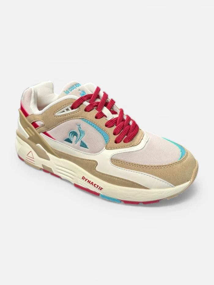 Zapatillas Le Coq Sportif R1100 Classic Beide Rojo Celeste
