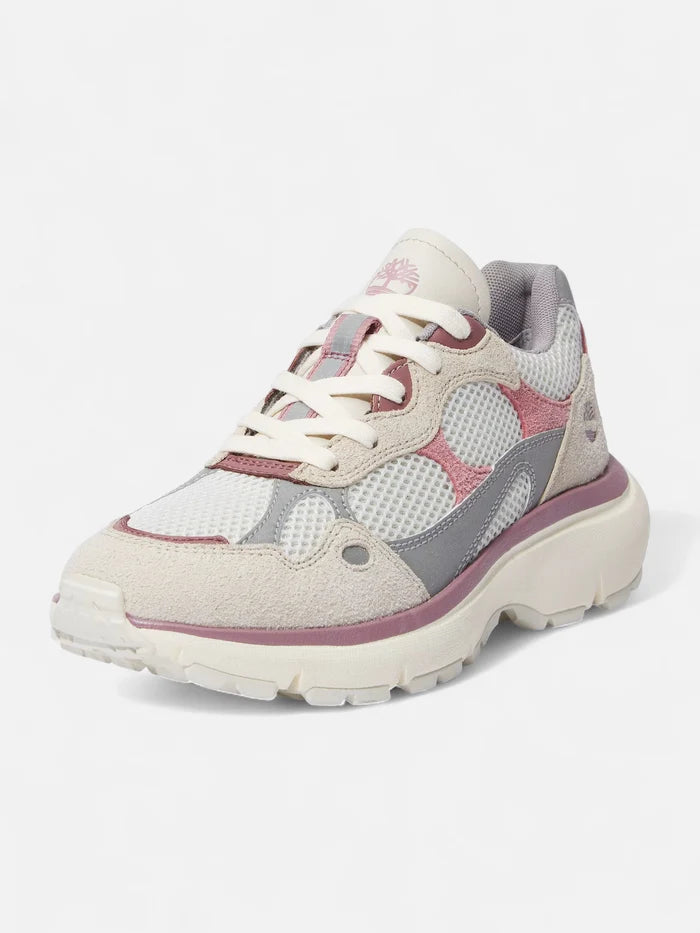 Zapatillas Timberland Mujer Hazel Lane Low Lace Plateado Blanco Violeta
