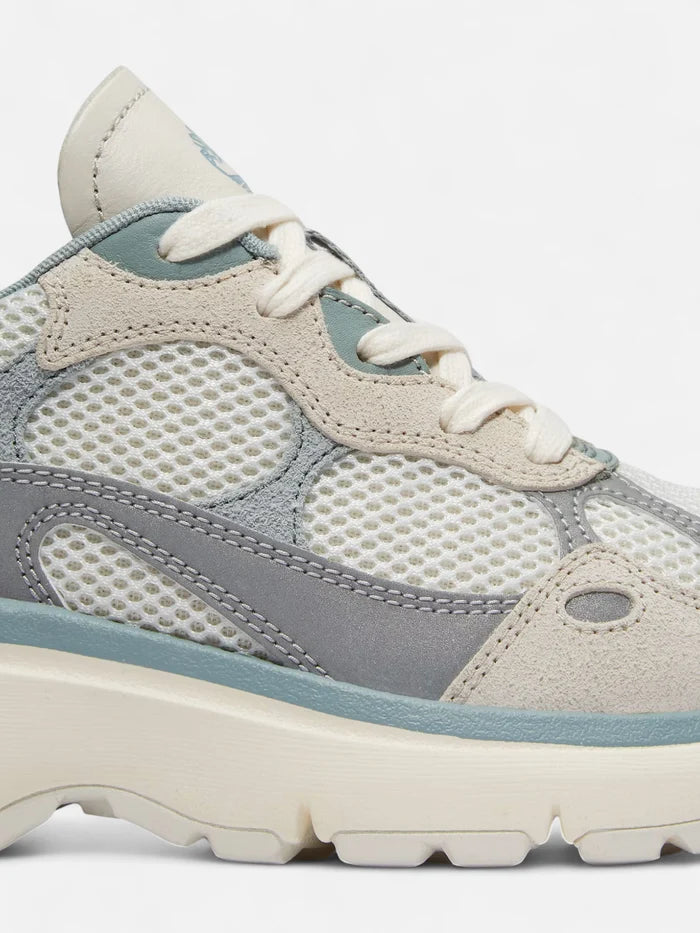 Zapatillas Timberland Mujer Hazel Lane Low Lace Plateado Gris Blanco