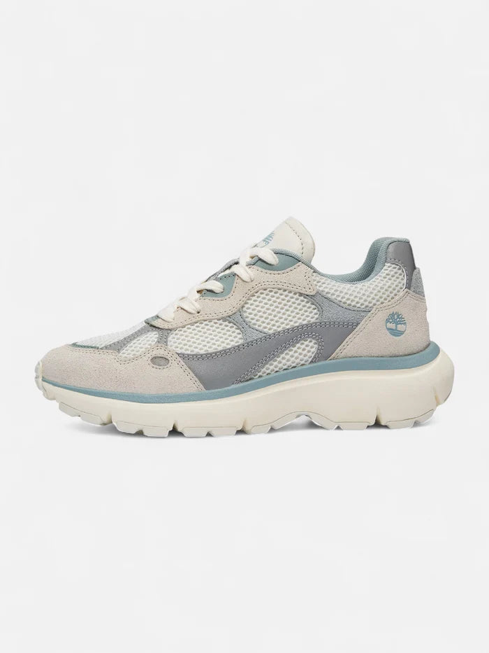 Zapatillas Timberland Mujer Hazel Lane Low Lace Plateado Gris Blanco