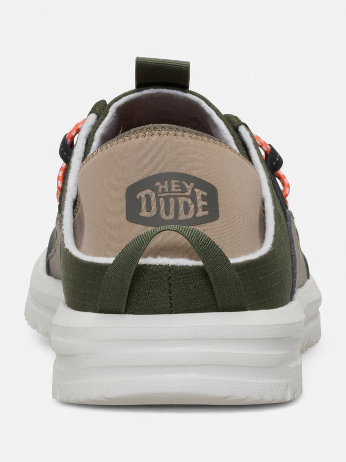 Zapatos Hey Dude Bradley Blipper Nylon Verde Militar