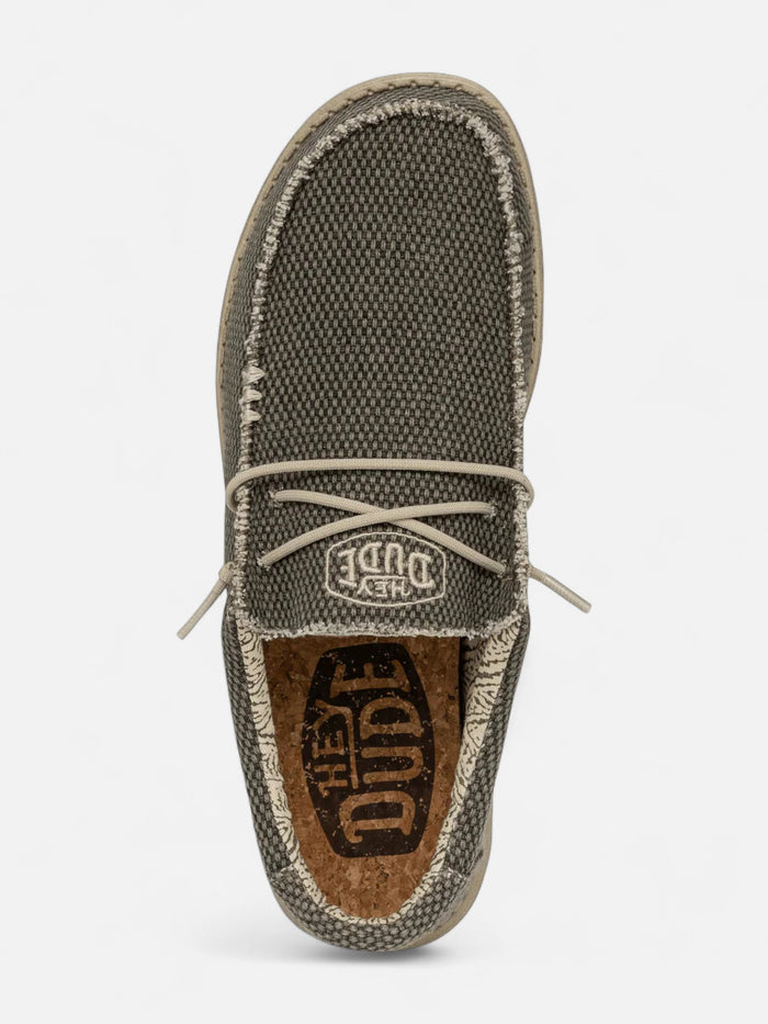 Zapatos Hey Dude Wally Braided Gris Marrón