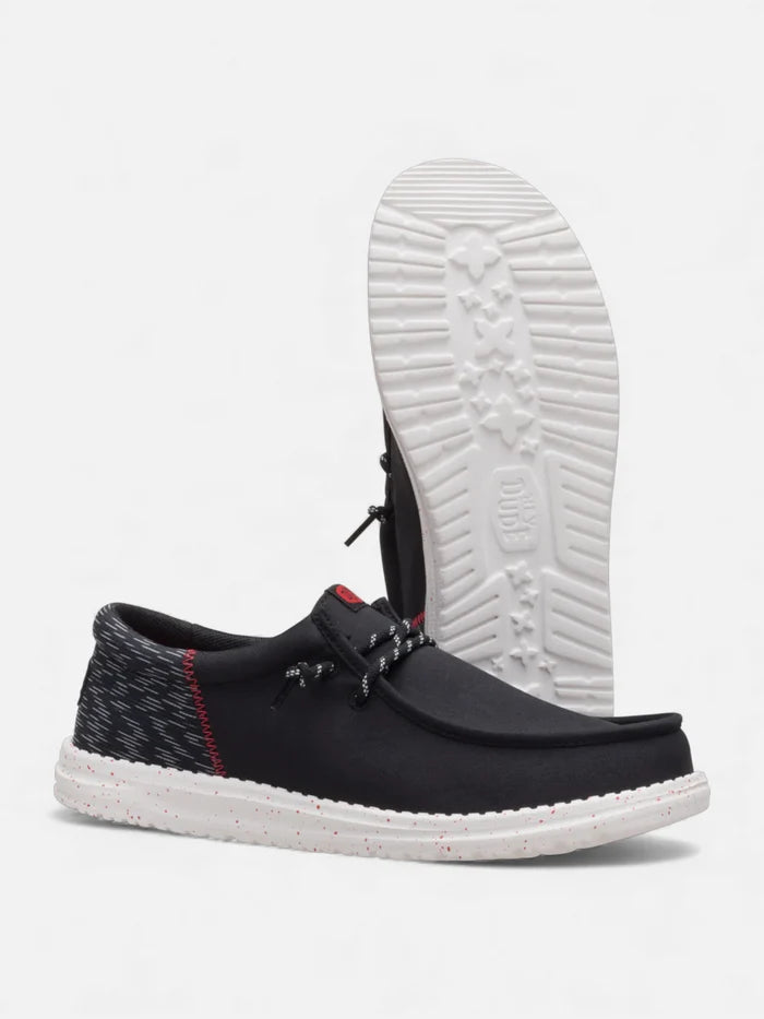 Zapatos Hey Dude Wally Funk Jersey Jacquard Negro Print