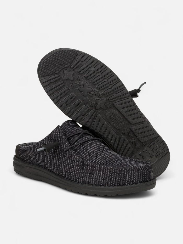 Zapatos Hey Dude Wally Slip Stretch Sox Negro