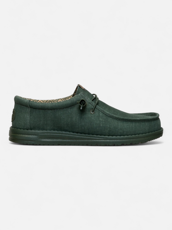 Zapatos Hey Dude Wally Stretch Canvas Verde