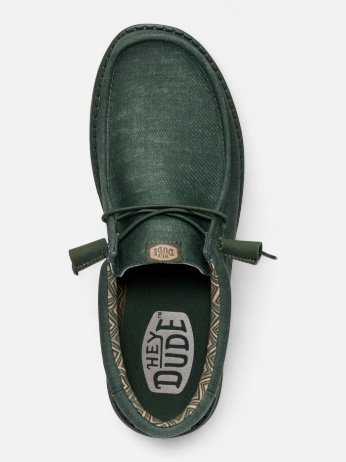 Zapatos Hey Dude Wally Stretch Canvas Verde