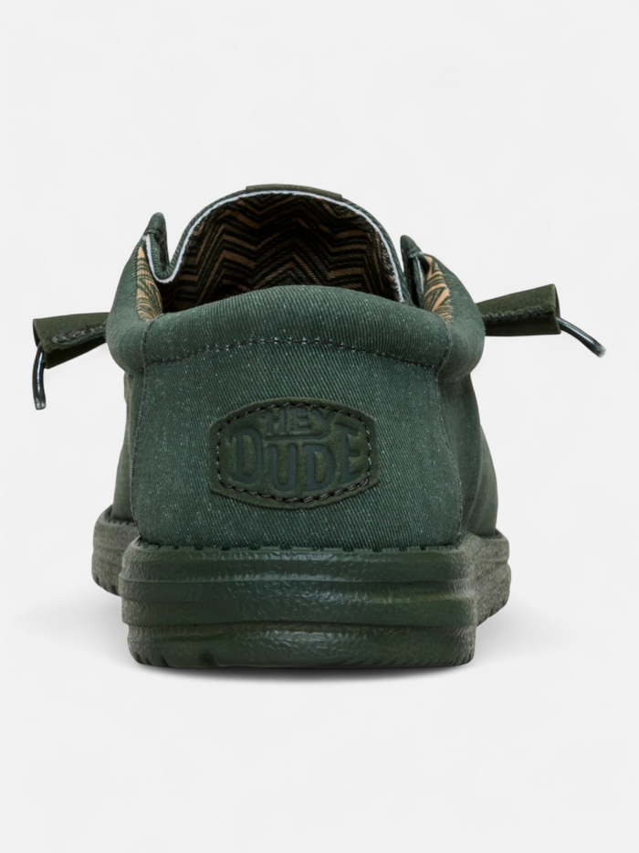 Zapatos Hey Dude Wally Stretch Canvas Verde