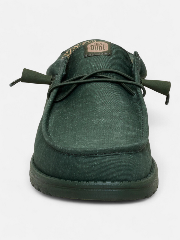 Zapatos Hey Dude Wally Stretch Canvas Verde
