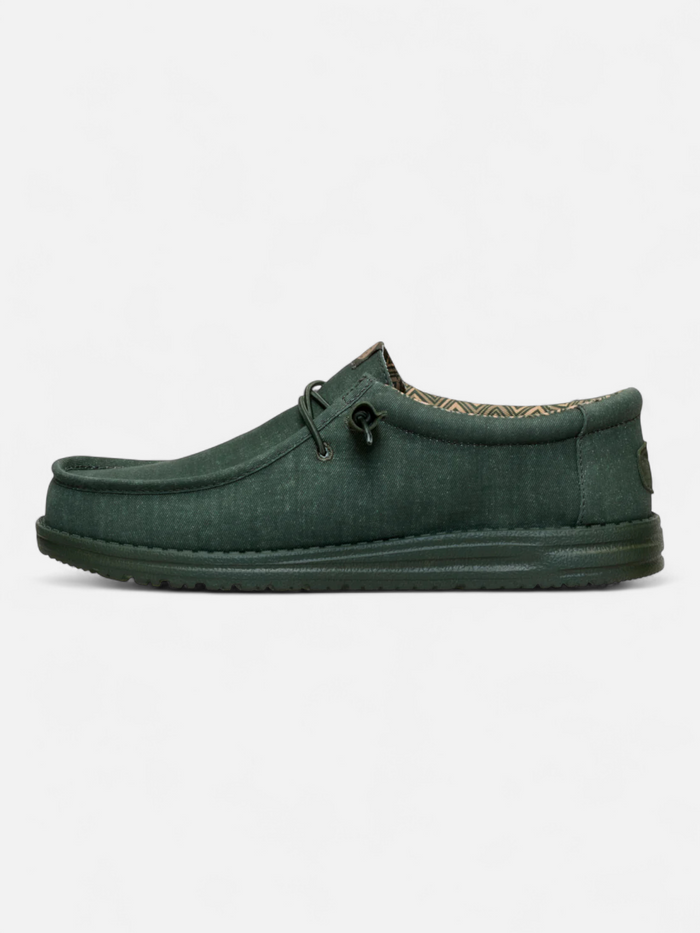 Zapatos Hey Dude Wally Stretch Canvas Verde