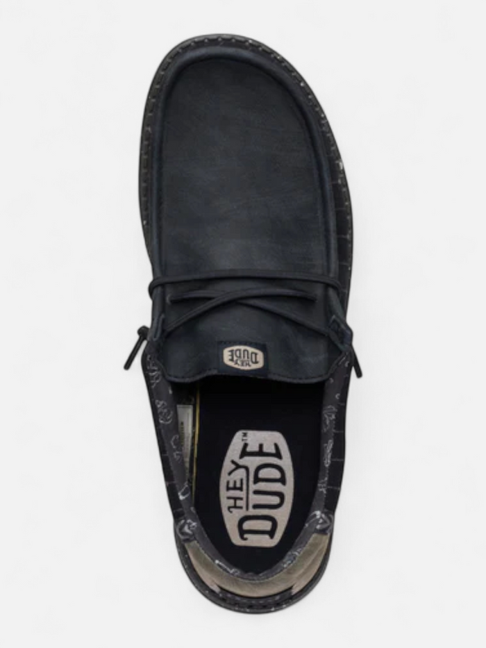 Zapatos Hey Dude Wally Western Negro Print