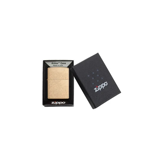 Zippo Armor Tumbled Brass - 28496