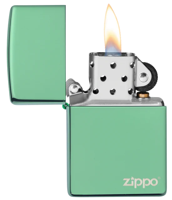 Zippo Chameleon Green with Zippo Logo - 28129ZL