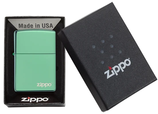 Zippo Chameleon Green with Zippo Logo - 28129ZL