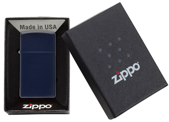 Zippo Slim Navy Blue Matte - 1639