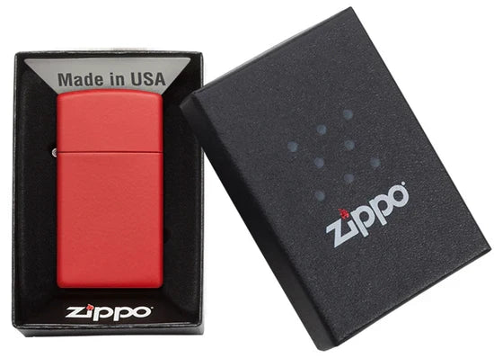 Zippo Slim Red Matte - 1633