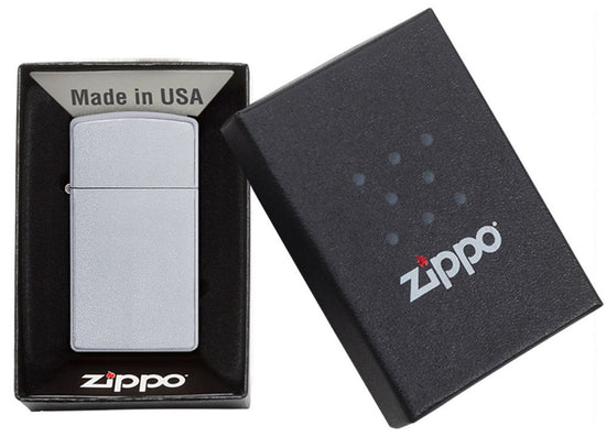 Zippo Slim Satin Chrome - 1605